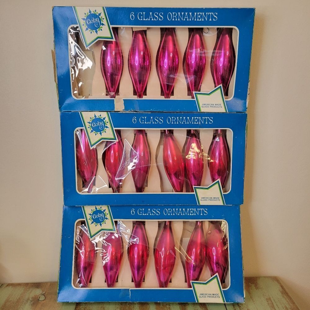 Coby Glass Ornaments Vintage Pink Glass Ornaments (Set Of 17)
